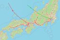Knapp 11 Stunden Flugzeit von Deutschland entfernt, die Hauptinsel von Japan. Wir werden sie ein gutes Stück von Osten bis in den Westen bereisen.
