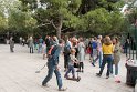 Unterhalb des Hotels liegt ein kleiner Park mit einem Freilichtkino. Viele Familien treffen sich da.