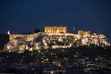 ... und die beleuchtete Akropolis. Was ein Ausblick.