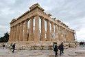 Das Parthenon der Akropolis, die ersten Bauten dieser Stadtfestung stammen aus den Jahren 467 bis 405 v. Chr. Zerstört wurde sie durch die Explosion des türkischen Pulvermagazins 1687. 