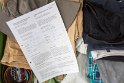 Beim Kofferöffnen der Schock, Fraport hat meinen Koffer geöffnet und u.a. sämtliche Kamera Ersatz Akkus entnommen, darauf weist der Zettel hin.