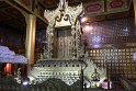 Das einzig erlaubte Foto im Nationalmuseum, der Löwenthron des letzten Königs von Burma.