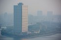 Das Yanggakdo International Hotel auf der Insel Yanggak gelegen. Im 47. Stock befindet sich das "revolving restaurant", ein Drehrestaurant mit nettem Ausblick aber auch höheren Preisen wie z.B. die Bar in der Lobby neben dem "Post and Communication office".