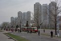 Weiter erneut die Strassenszene mit DDR Strassenbahn und Hochhäuseren, zum Abendessen.