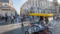 Wir erreichen den Piazza del Popolo, oberhalb liegt die Terrazza del Pincio.