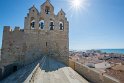 Wir fahren weiter zur westlichsten Gemeinde des Départements Bouches-du-Rhône, dem Wallfahrtsort Saintes-Maries-de-la-Mer. Ich stehe auf dem Dach der Wehrkirche Notre-Dame-de-la-Mer.