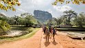 Nach dem Frühstück Aufbruch zum knapp 20km entfernten Sigiriya-Felsen, einem der berühmtesten Sehenswürdigkeiten des Landes und Unesco-Weltkulturerbe.